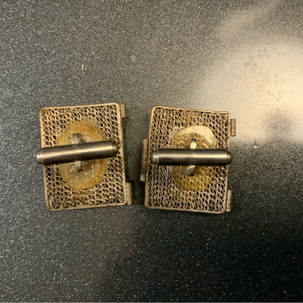 Vintage Asian Man Cuff Links